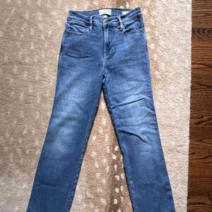 Frame Le high straight jeans